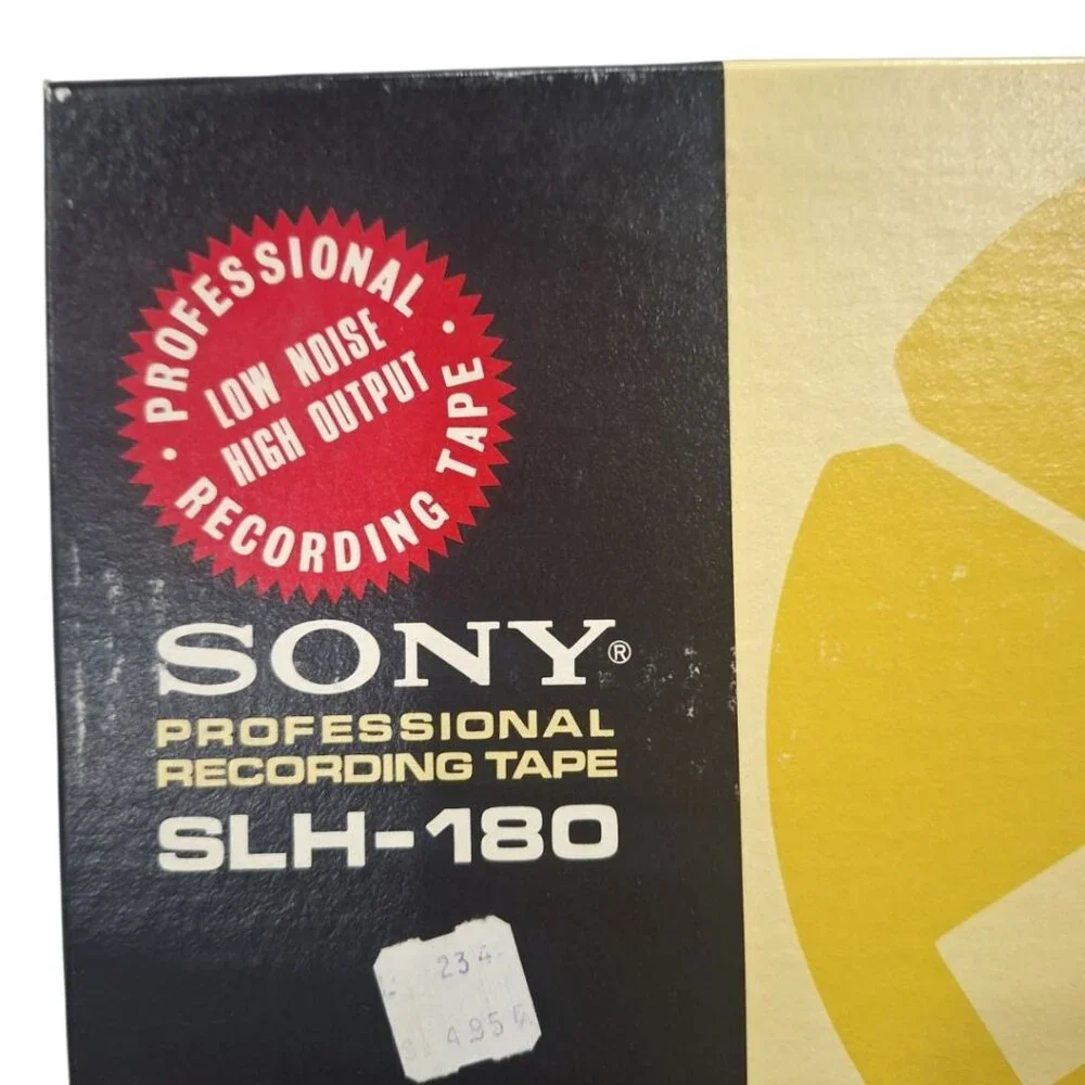 Sony SLH-180 Professional Recording Tape Vintage Low Noise High Output Polyester